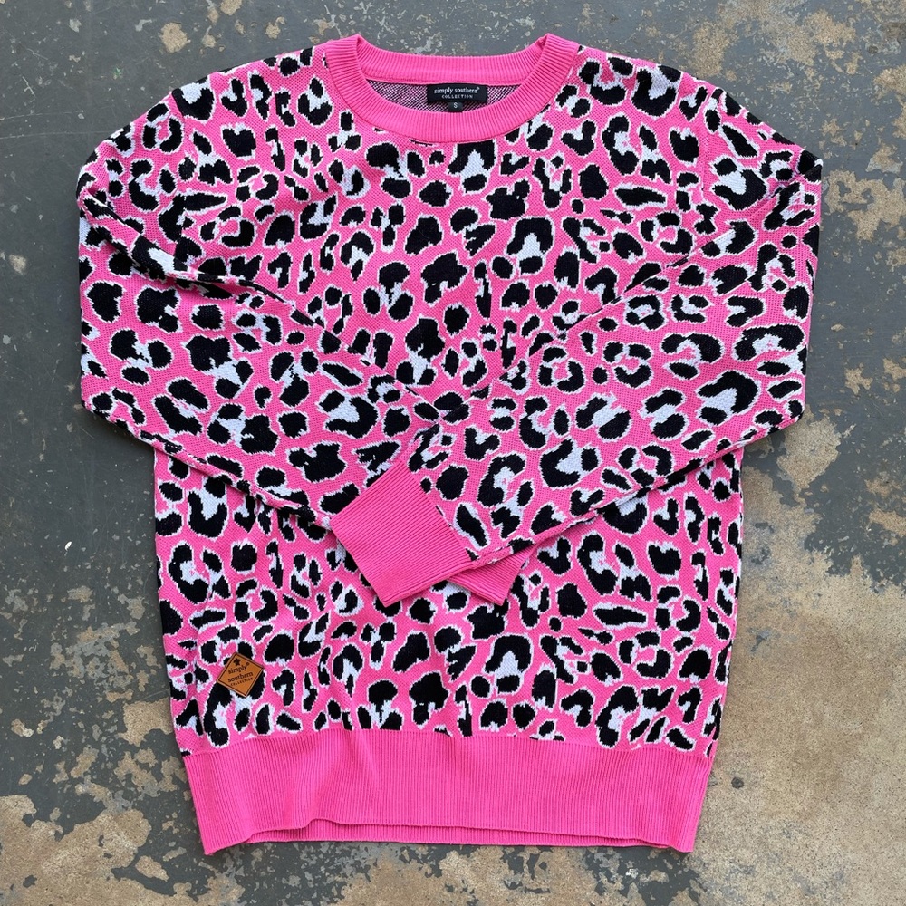 Simply Southern Leopard Print Sweater
